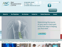 Tablet Screenshot of abayneurosciencecenter.com